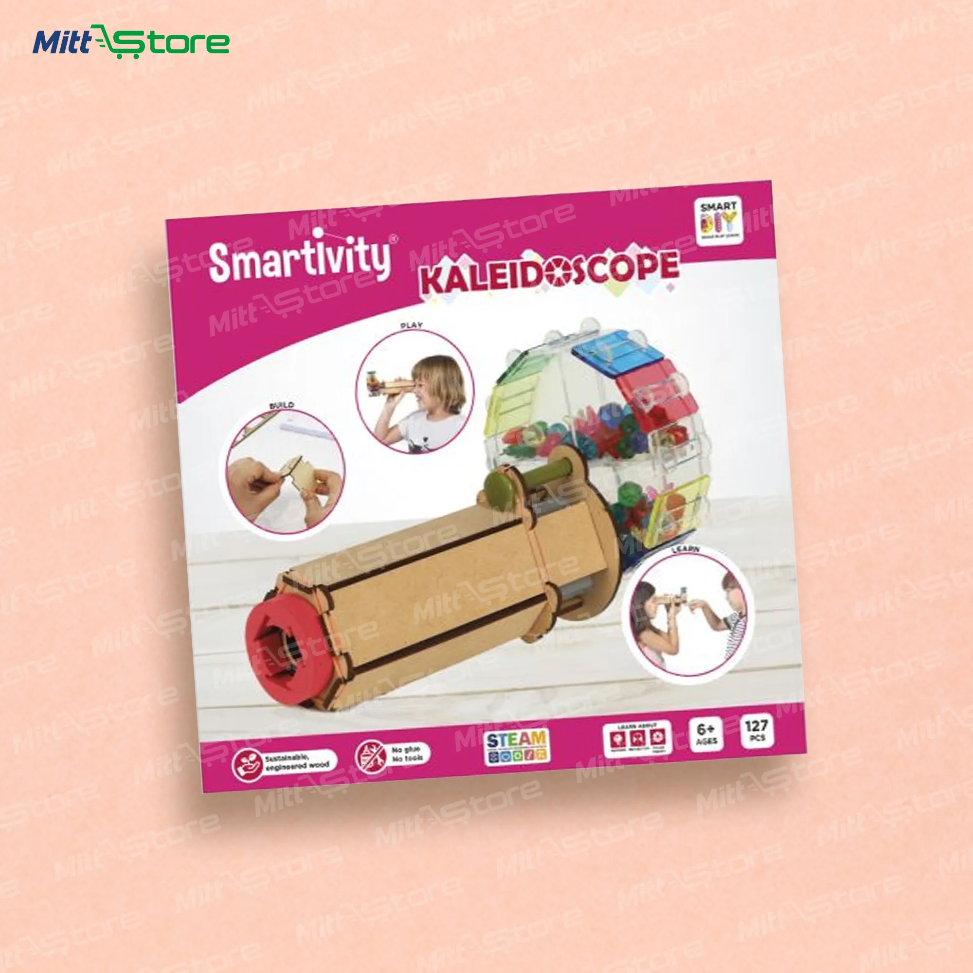 Fantastic Optics Kaleidoscope – DIY STEAM Toy | Build & Explore Light Patterns with Beads