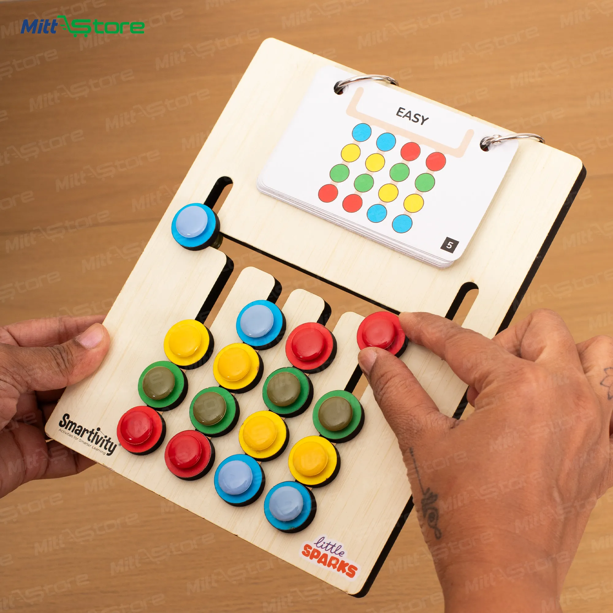 Colour Coder Coding Kit for Kids  – Learn Coding Basics Hands-On | Travel-Friendly Brain Puzzle | STEM Educational Toy