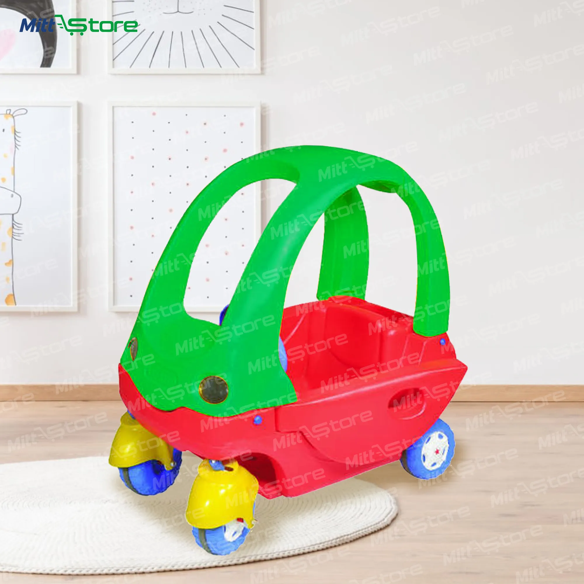 Plastic Roof Magical Coupe Car – Fun & Fitness for Kids