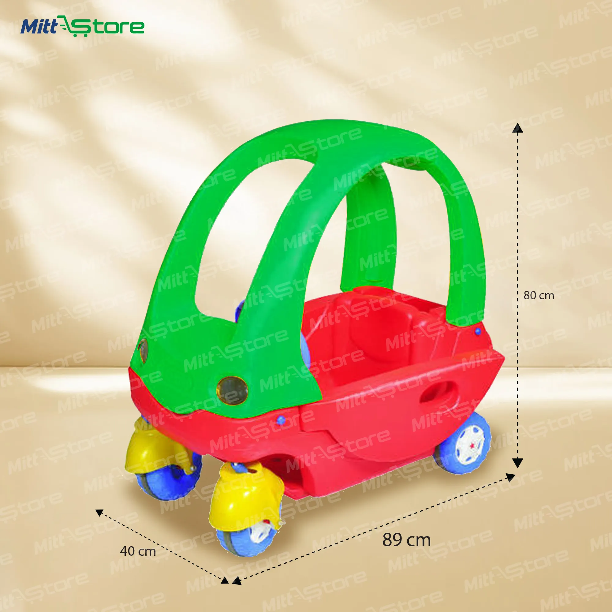 Plastic Roof Magical Coupe Car – Fun & Fitness for Kids