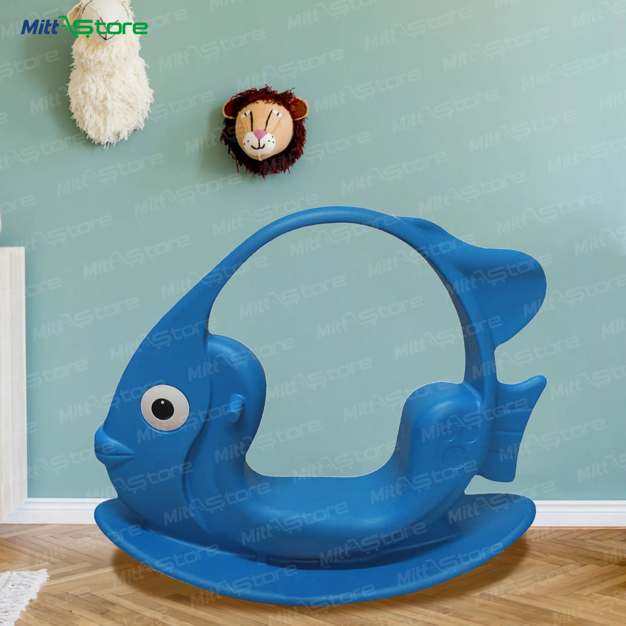 Nemo Fish Rocker – Sturdy Ride-On Rocker Toy for Toddlers (Non-Toxic Plastic, Indoor/Outdoor Use)