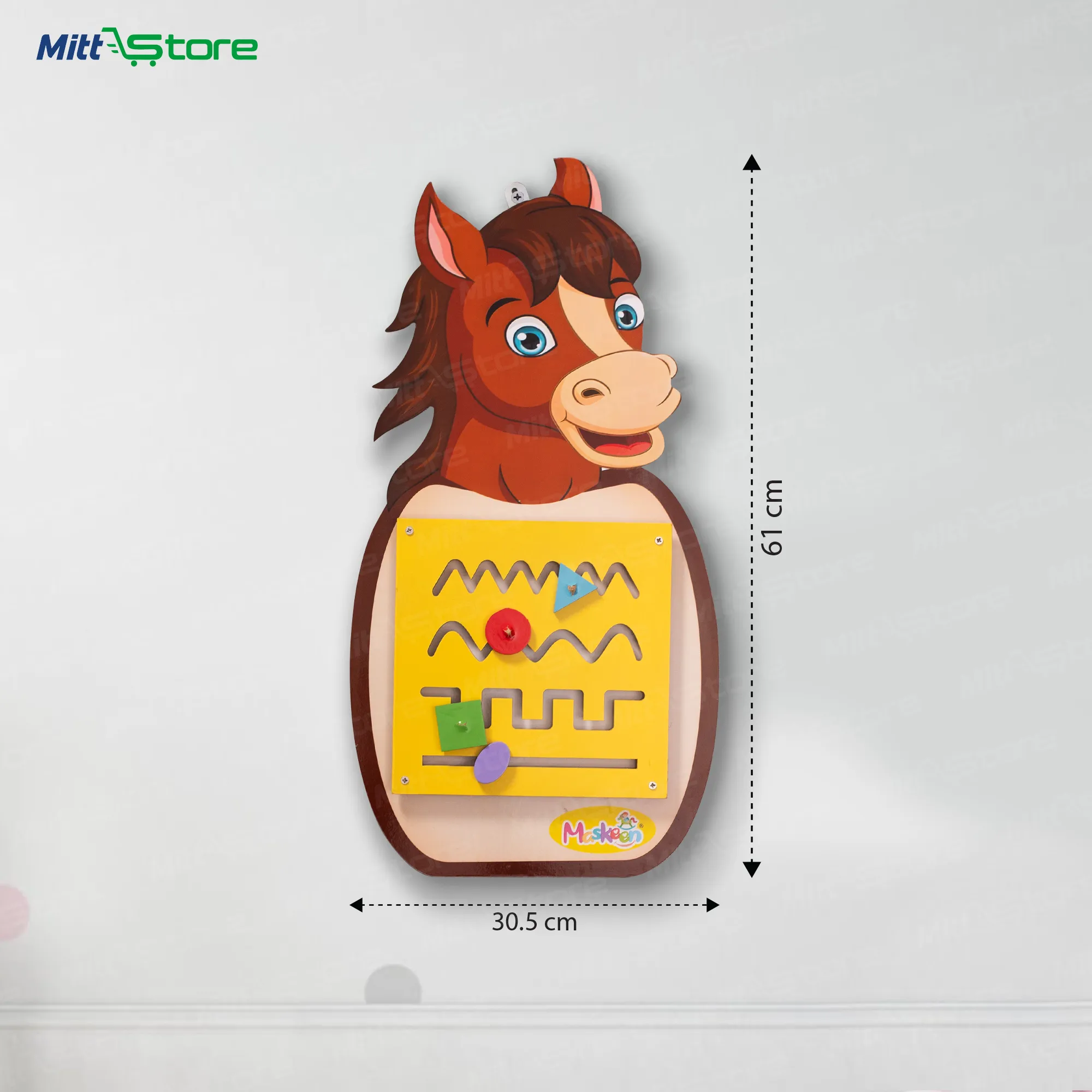 Horse Busy Board – Fun & Educational Activity Board for Kids