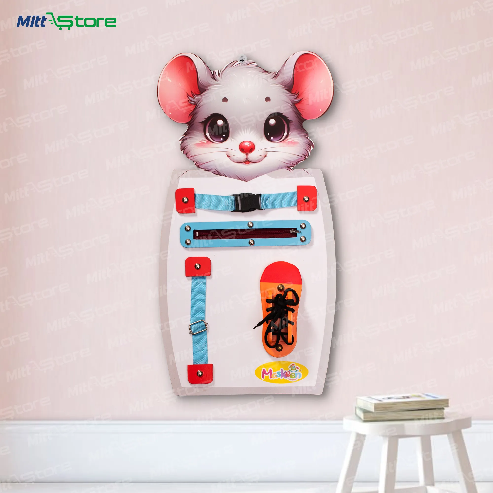 Rat Busy Board – Engaging & Educational Activity Board for Kids