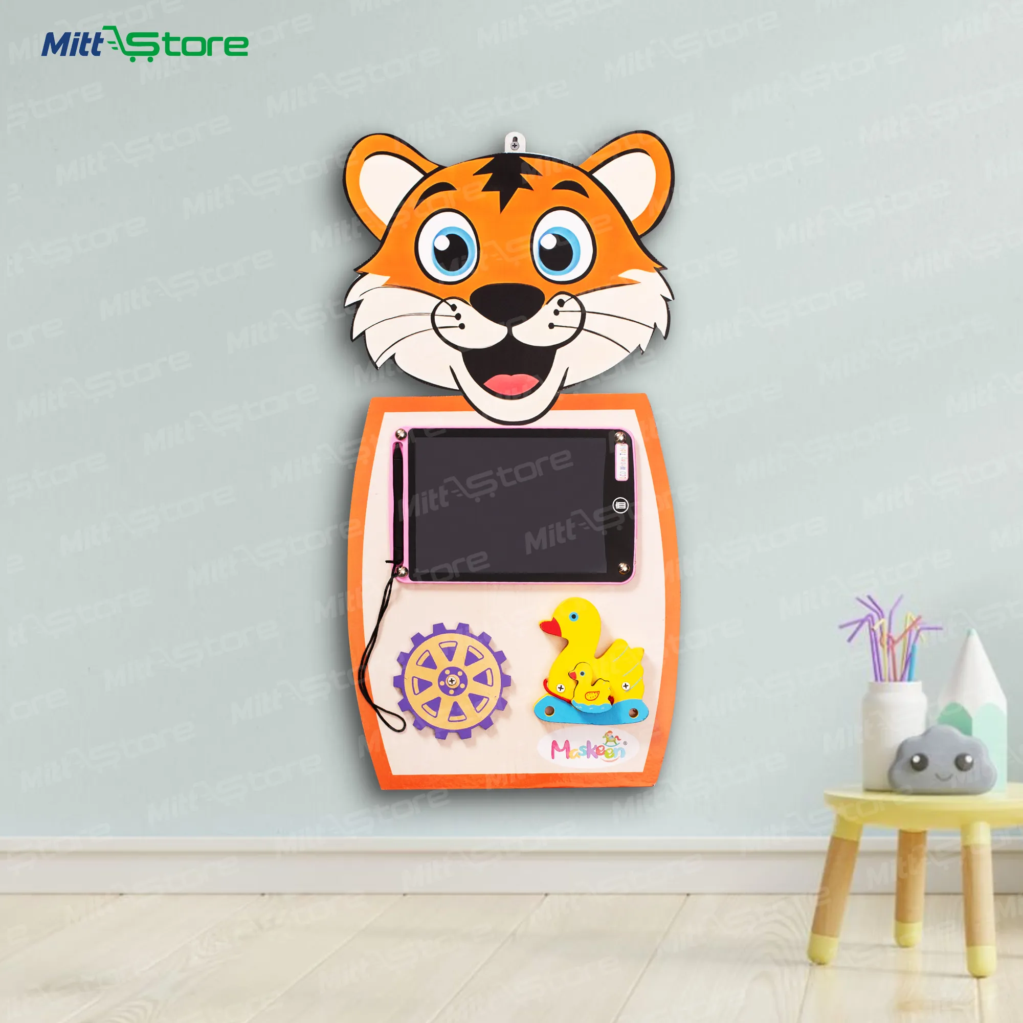 Tiger Busy Board – Engaging and Educational Activity Board for Kids 