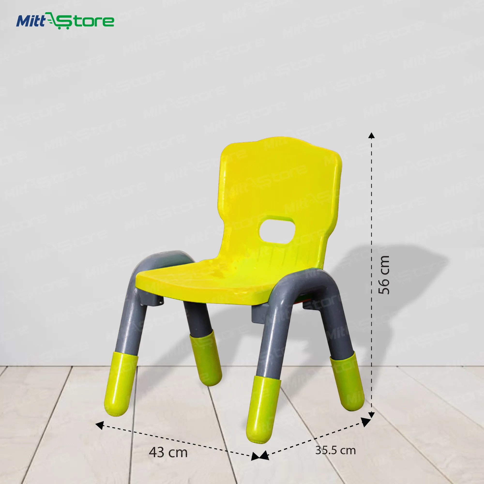 Prem Pipe Chair Yellow – Sturdy and Comfortable Seating for Kids