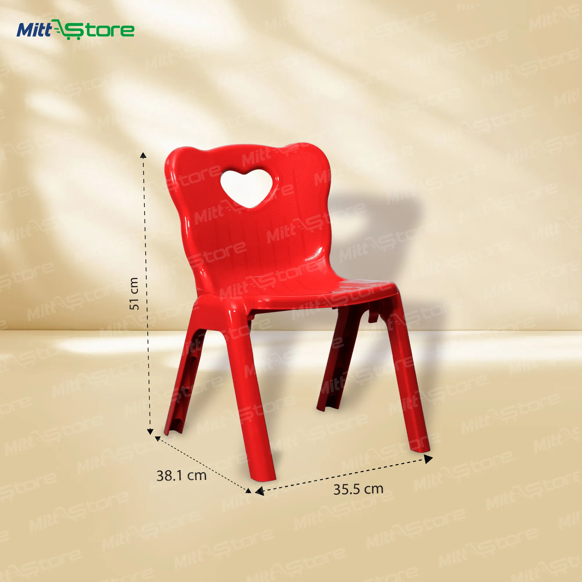 Red Heart Chair – Cute and Comfortable Seating for Kids