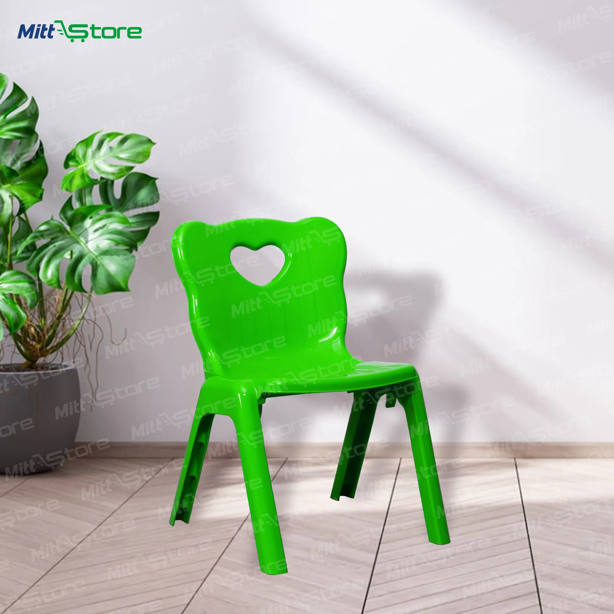 Green Heart Chair – Cute and Comfortable Seating for Kids
