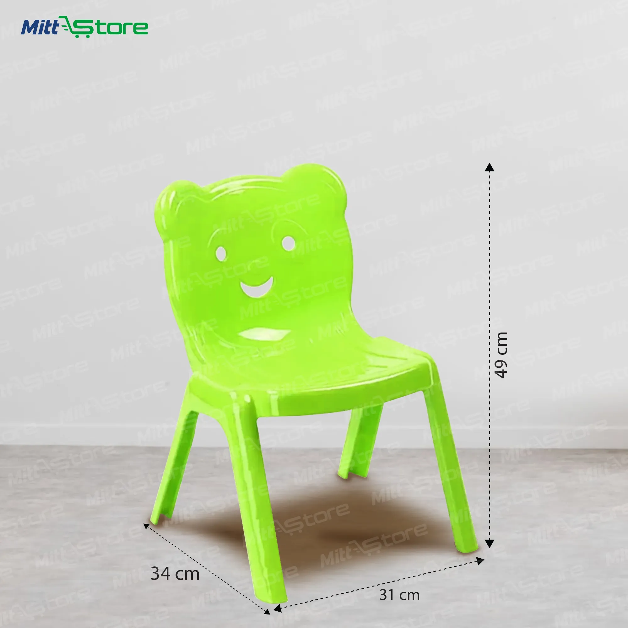 Green Bear Chair for Kids – Cozy & Safe Seating