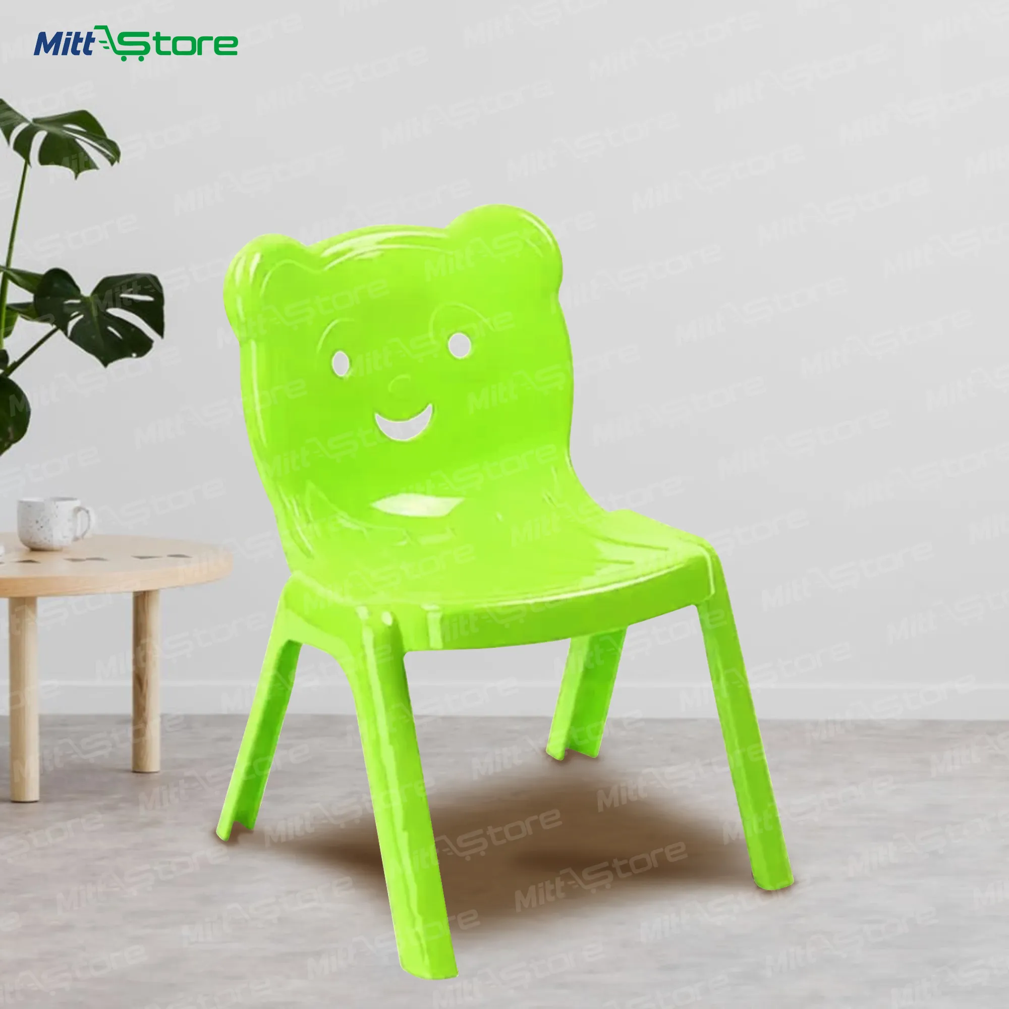 Green Bear Chair for Kids – Cozy & Safe Seating