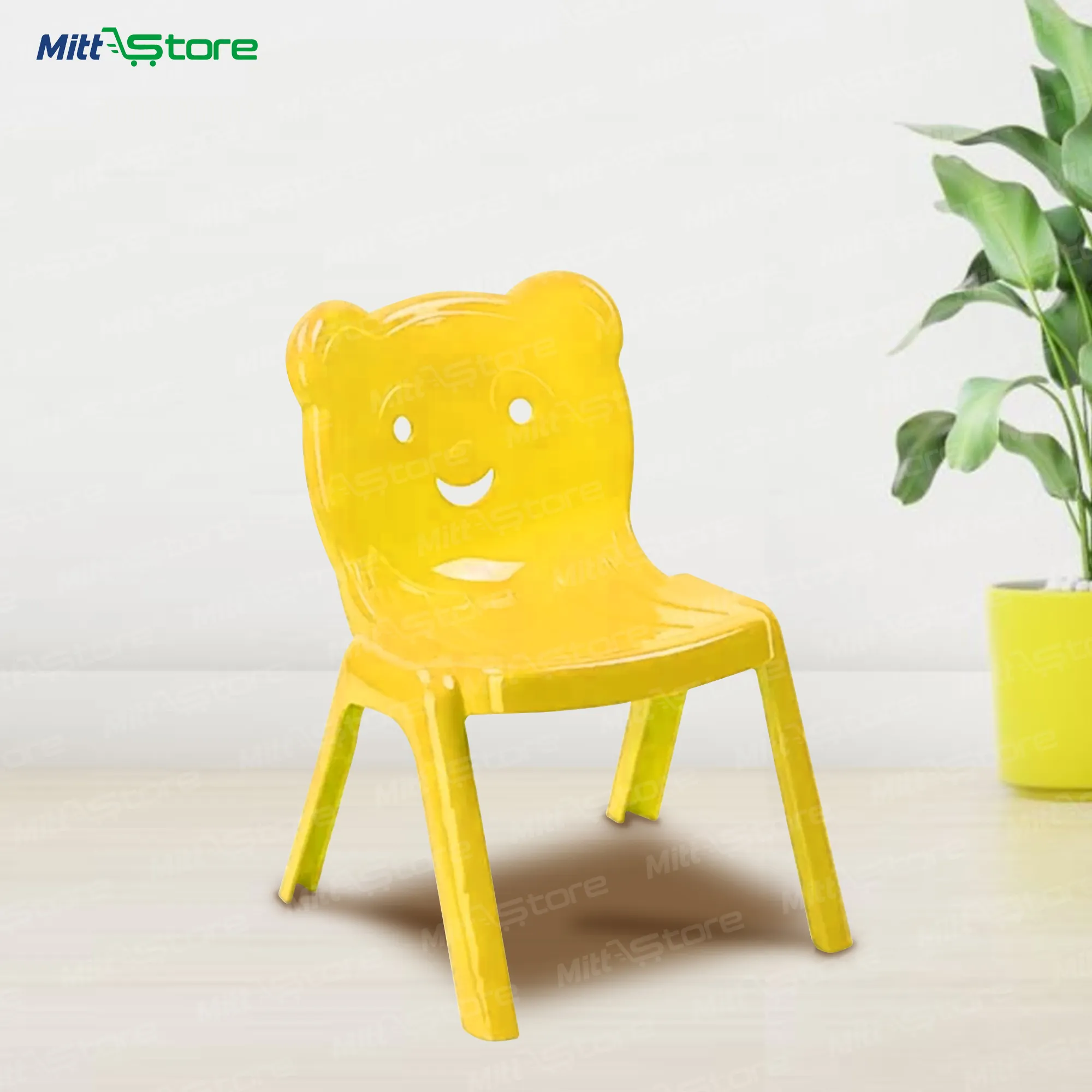 Yellow Bear Chair for Kids – Cozy & Safe Seating