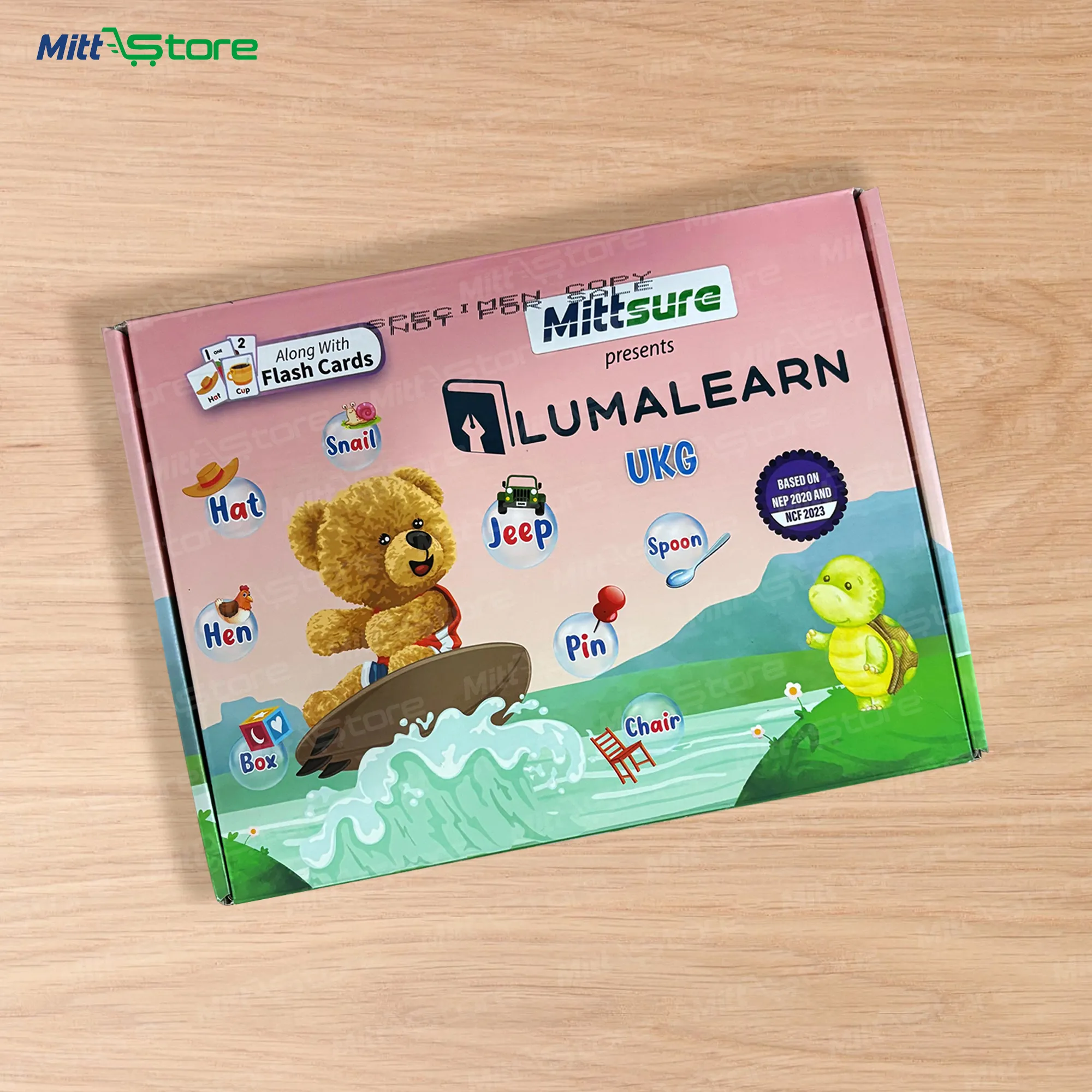 Mittsure LumaLearn UKG Box | Preschool Education Kit (4–7 Yrs) with Hindi Books  for Early Learning