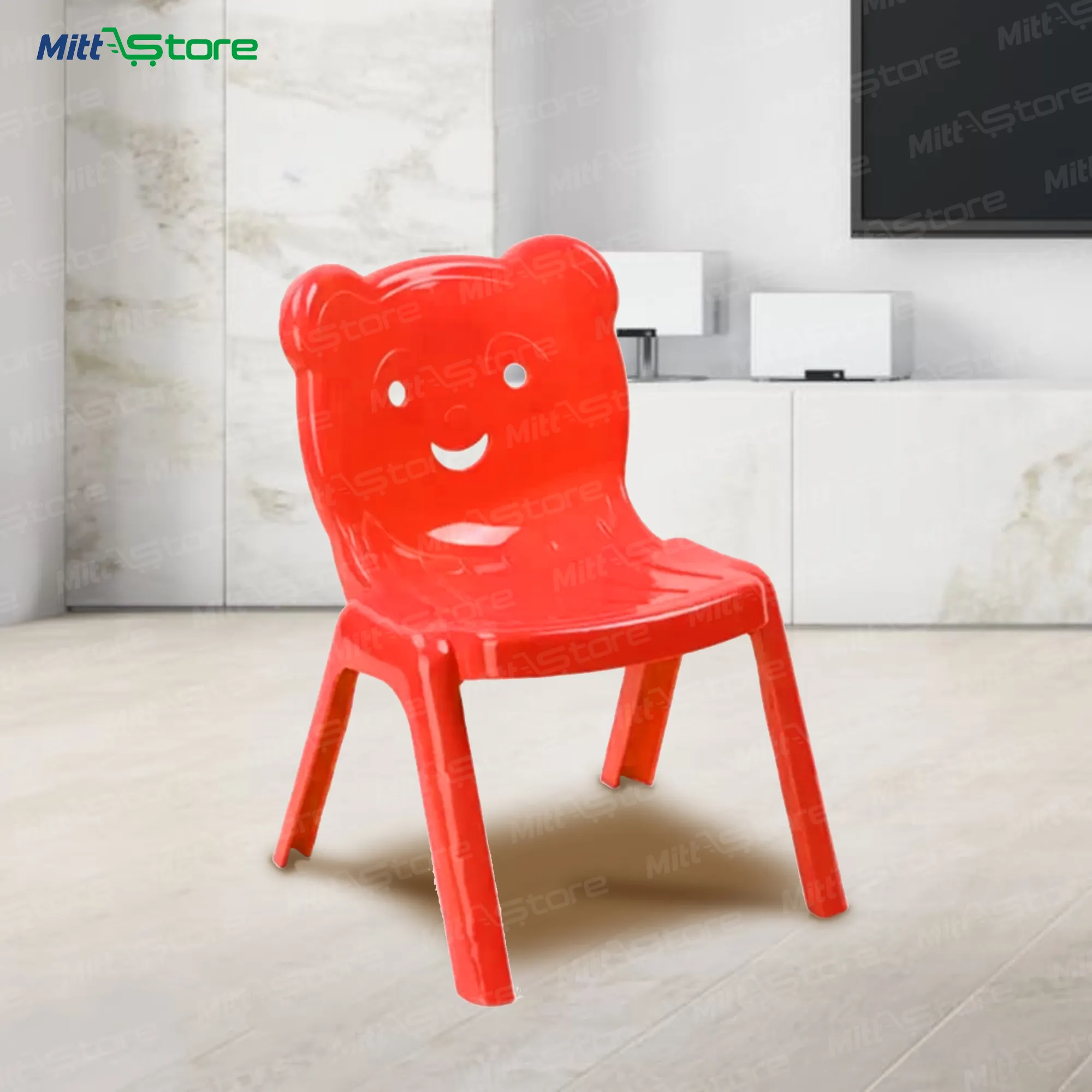Red Bear Chair for Kids – Cozy & Safe Seating