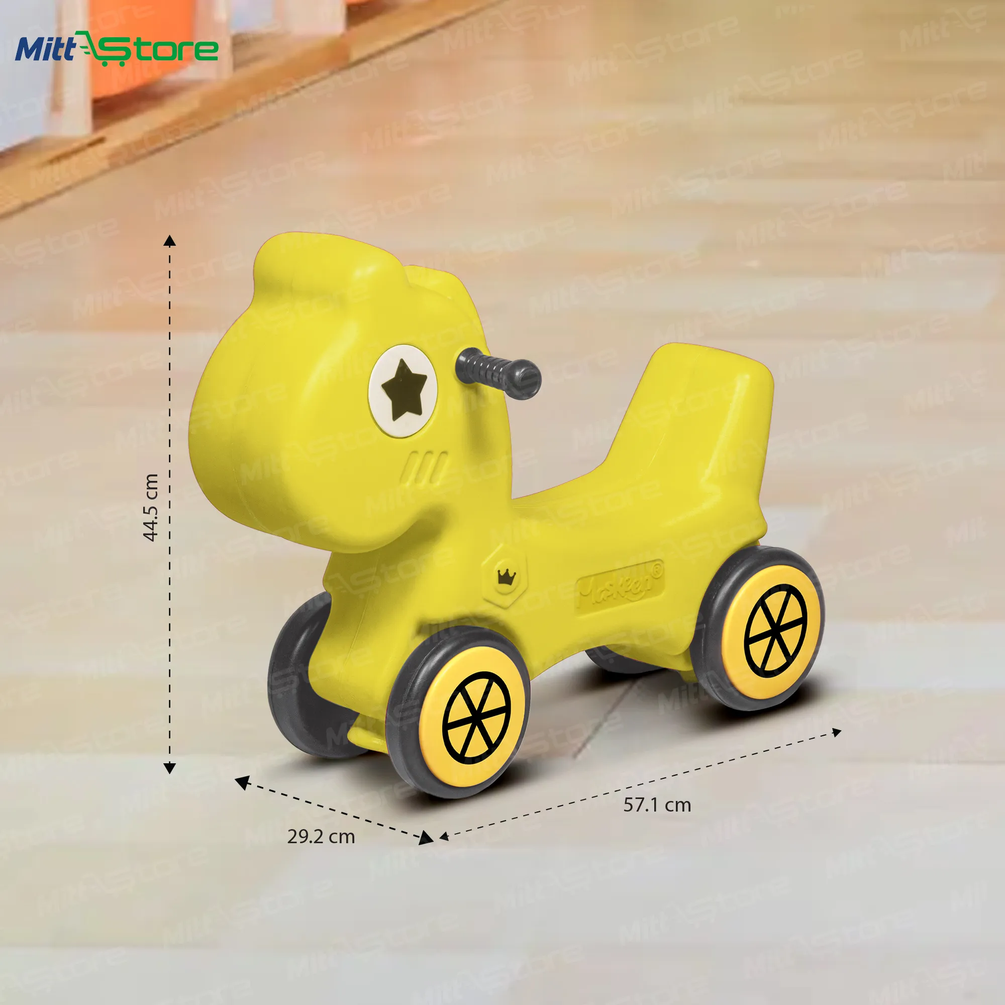 Yellow Stallion Rider – Exciting Ride-On Toy for Toddlers
