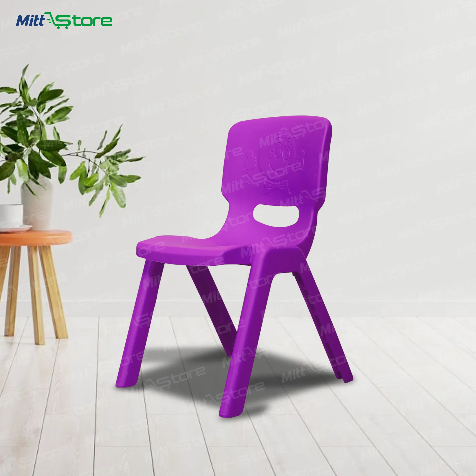 SR purple Plastic Chair – Durable and Comfortable Seating for Kids